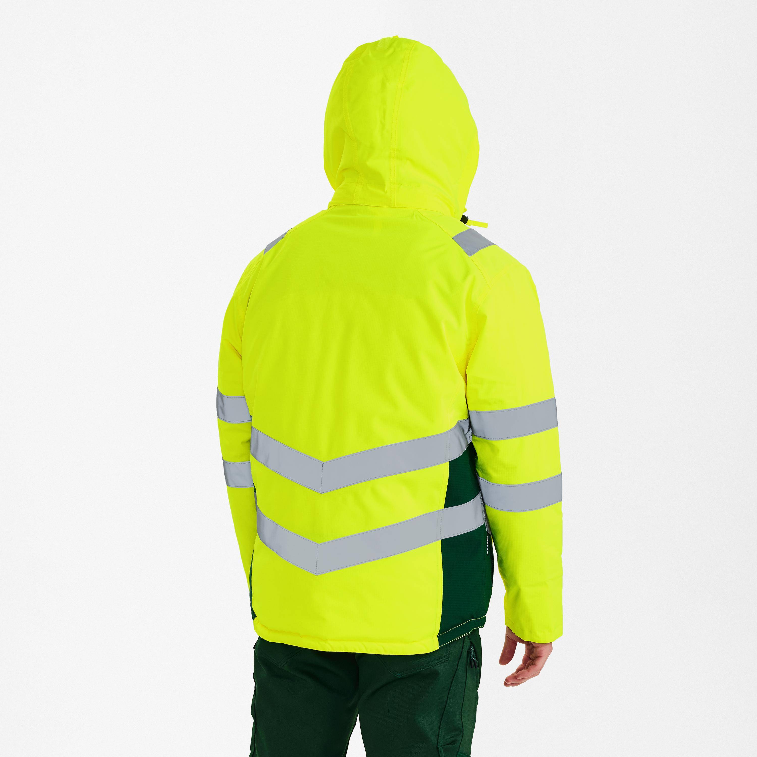 Safety Winterjacke, Gelb/Grün, Gr. 5XL-2
