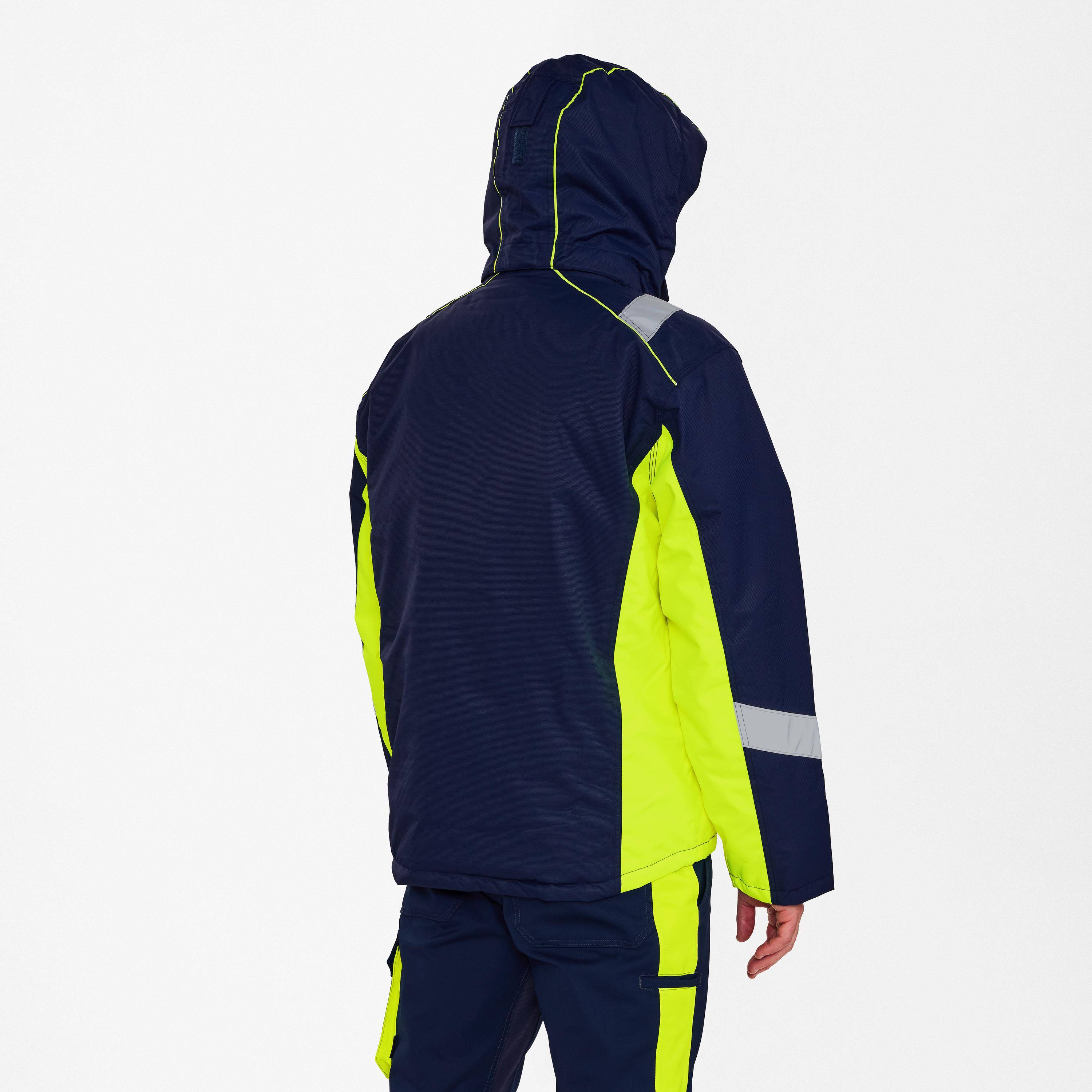 F. Engel Cargo Winterjacke Blue Ink/Gelb, Gr. 5XL-2