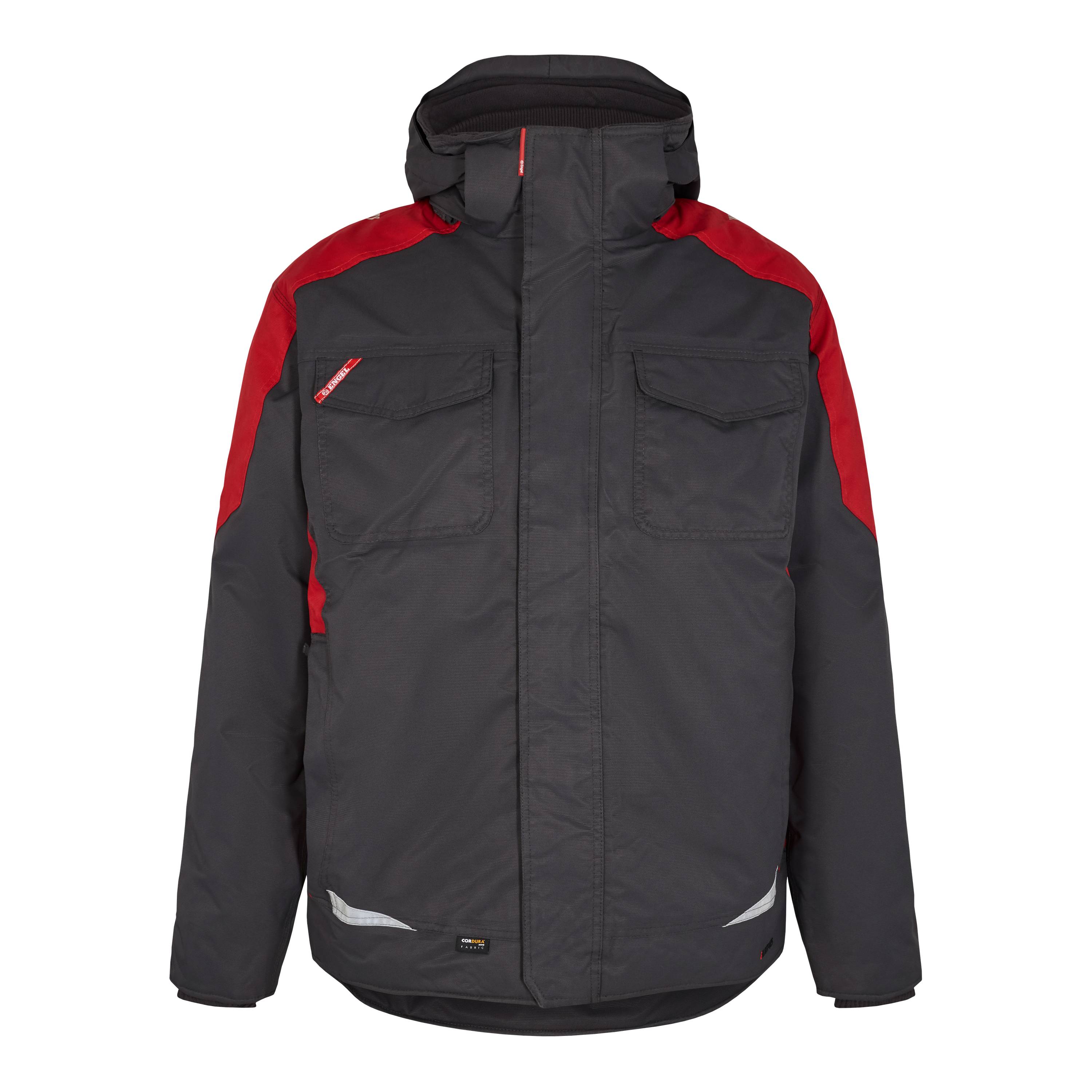 Galaxy Winterjacke, Anthrazit Grau/Tomato Red, Gr. S-0