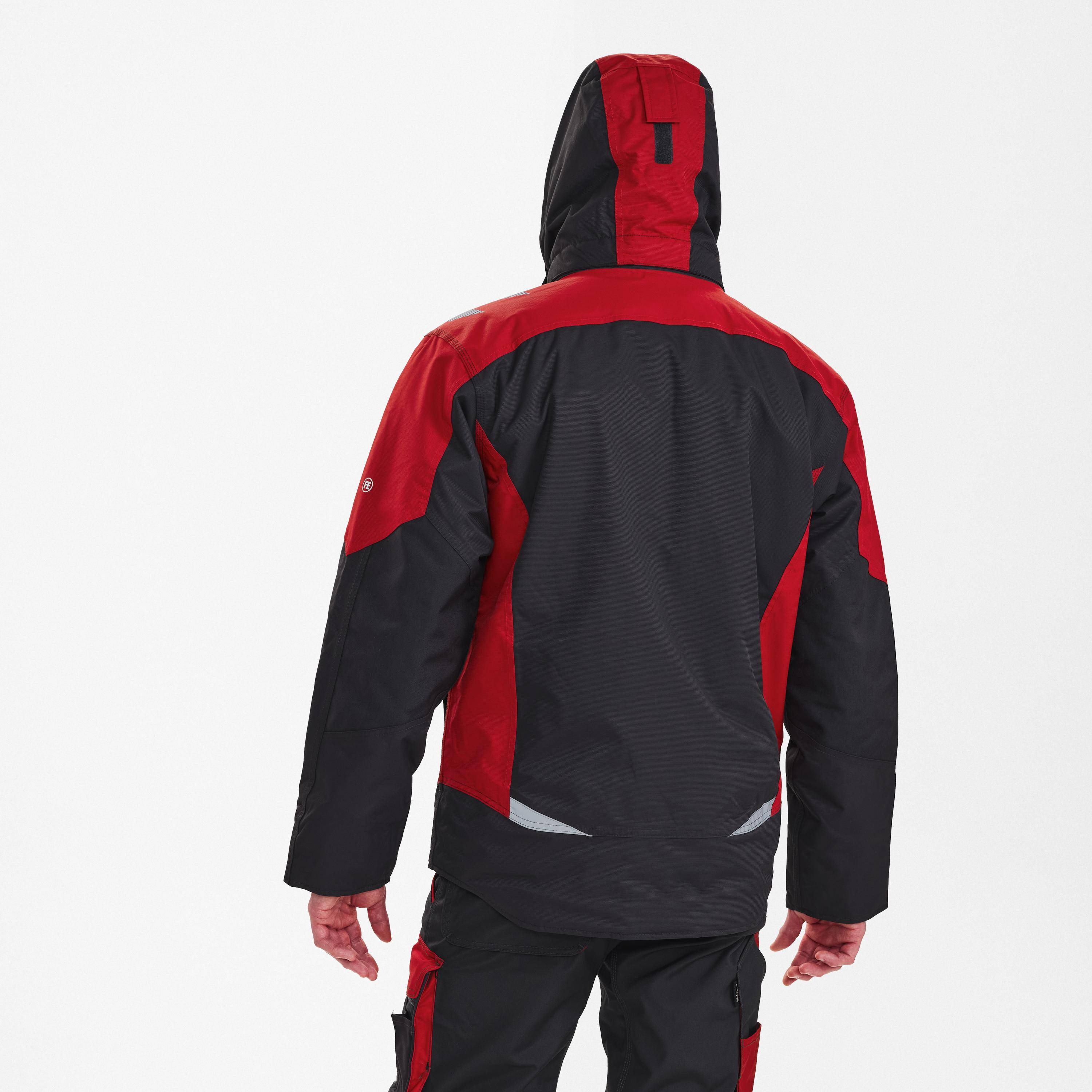 Galaxy Winterjacke, Anthrazit Grau/Tomato Red, Gr. S-3