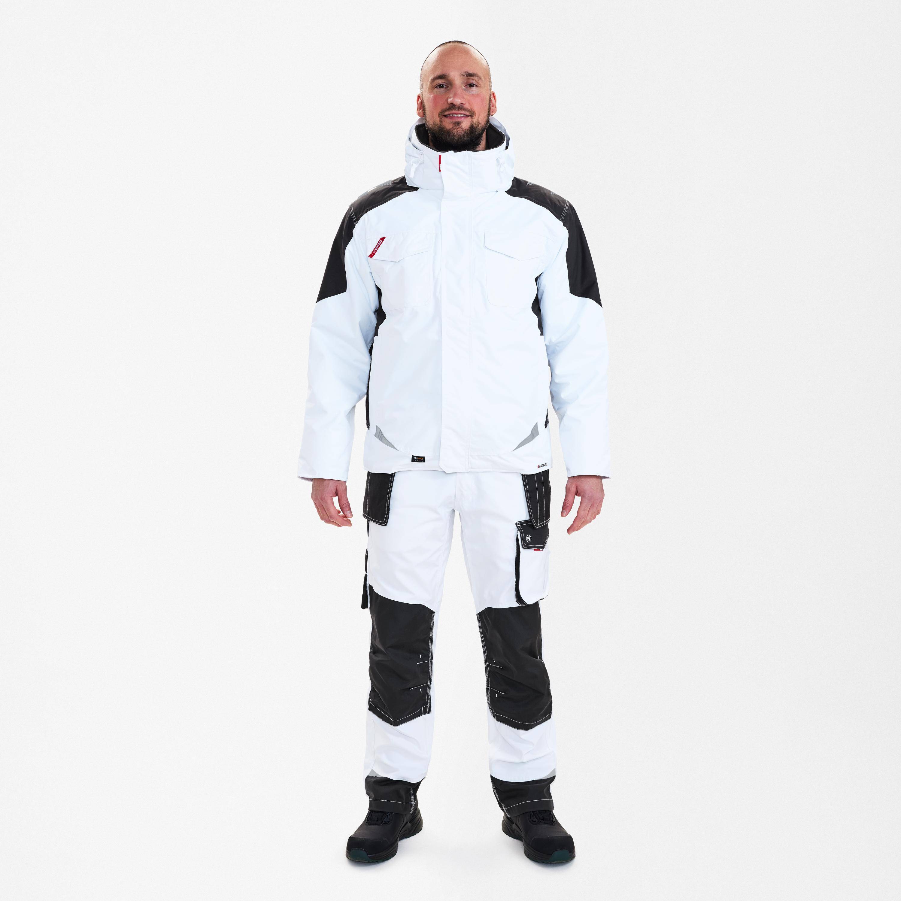 Galaxy Winterjacke, Weiss/Anthrazit Grau, Gr. 4XL-1