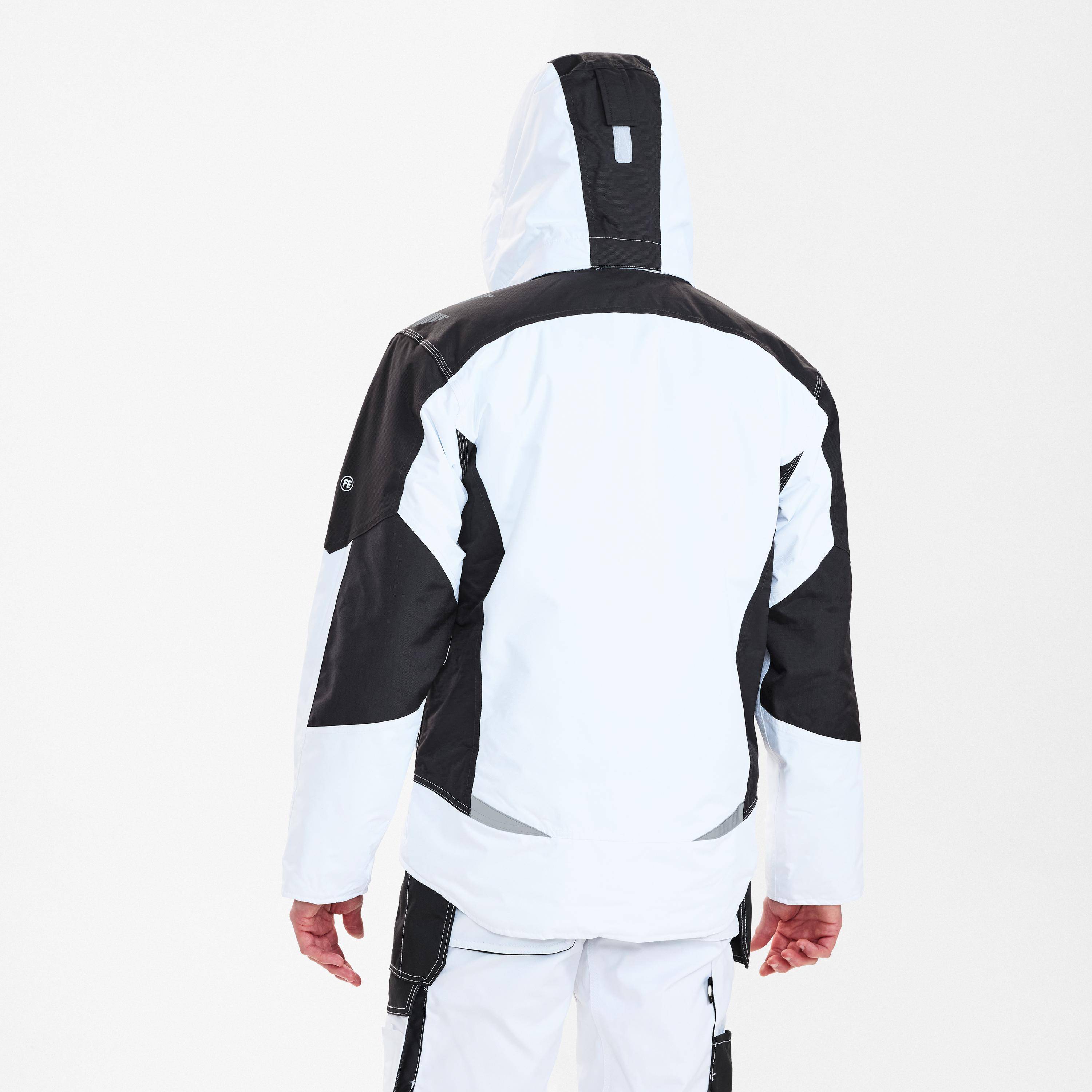 Galaxy Winterjacke, Weiss/Anthrazit Grau, Gr. 4XL-3