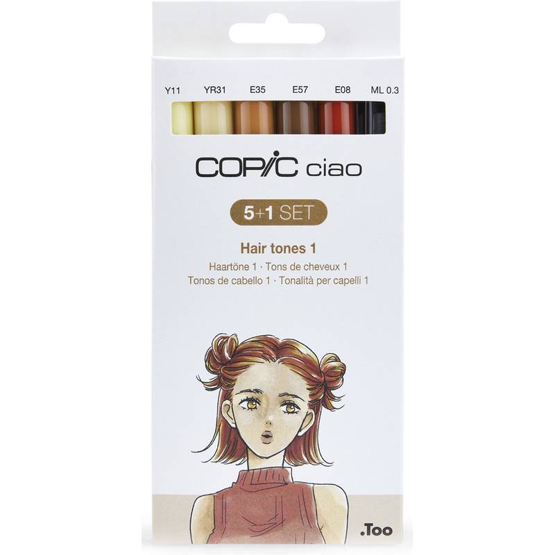 COPIC Marker ciao, 5+1 Set "Hair Tones 1"-0