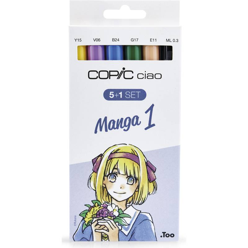 COPIC Marker ciao, 5+1 Set "Manga 1"-0
