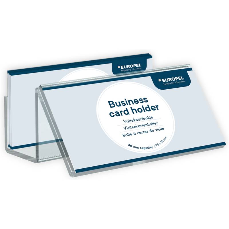 EUROPEL Visitenkartenhalter, 1 Fach, transparent-0
