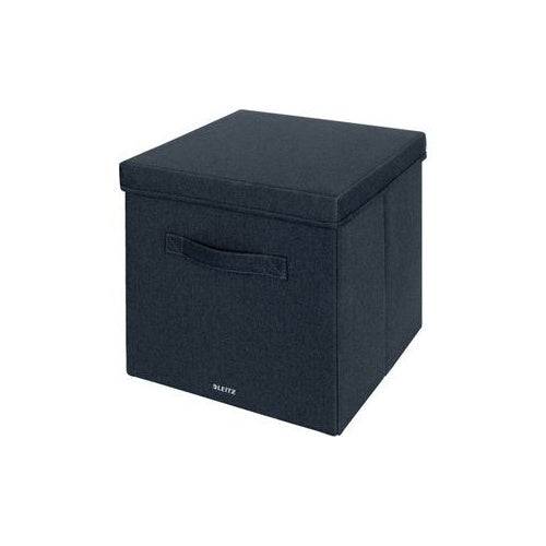 LEITZ Ablagebox aus Stoff, Größe L, 2er Set, samtgrau (80614589)-1