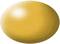 Ein glänzendes, gelbes Ei mit glatter Oberfläche auf einem weißen Hintergrund.