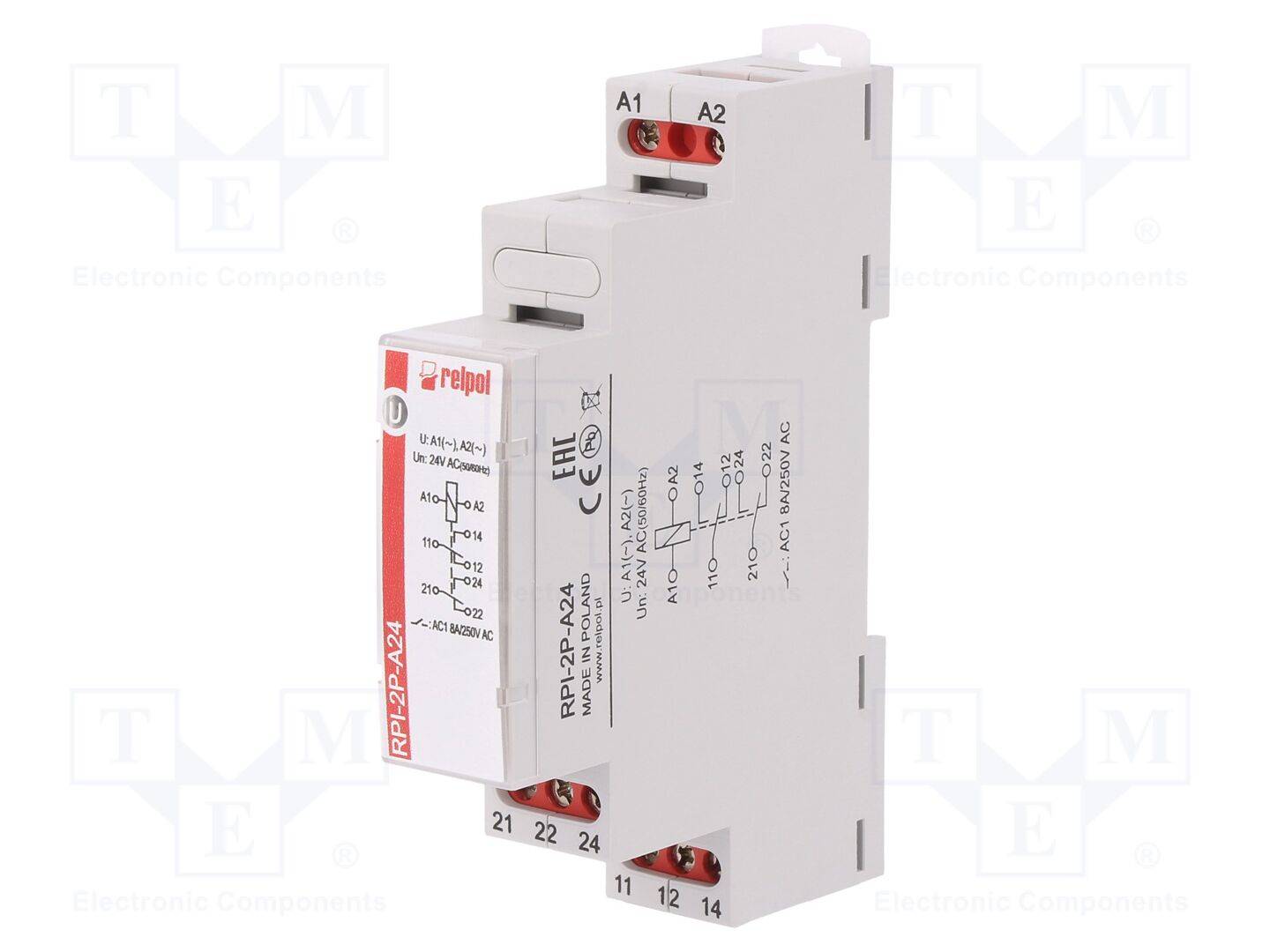 USchalt: max.300VAC DPDT 8A Relais: Installation monostabil-0