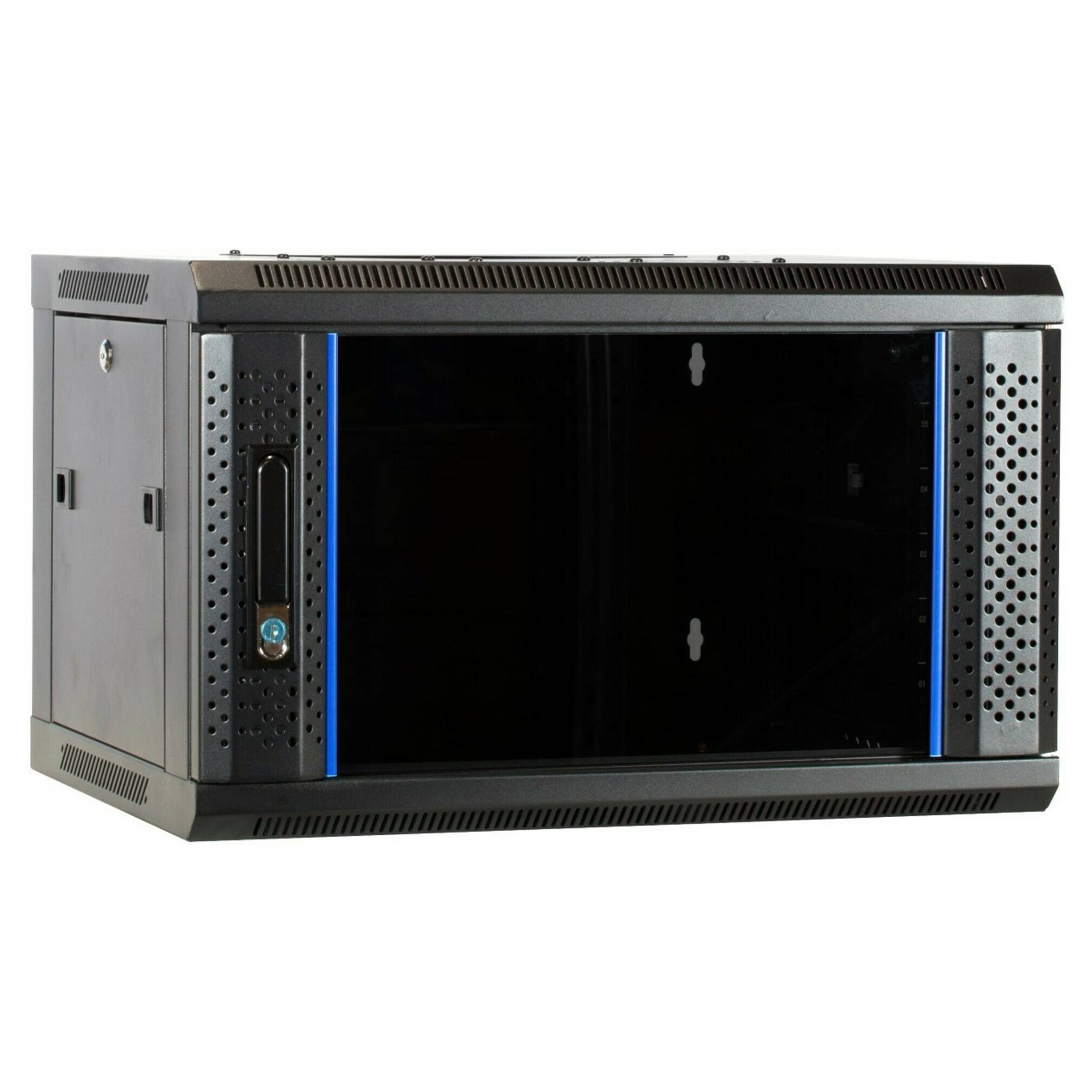 DSIT 6U Server Cabinet, Wall-Mounted, with Glass Door WxDxH 600 x 450 x 367 mm-0