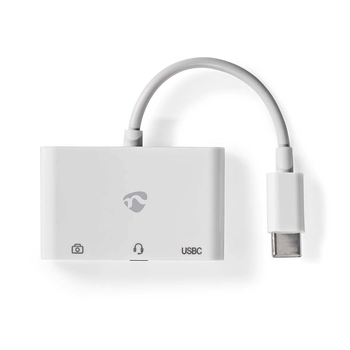 Nedis USB Multi-Port-Adapter | USB 2.0 | USB-C™ Stecker | USB-A Buchse / USB-C™ Buchse / 3.5 mm Buchse | 480 Mbps | 0.10-2