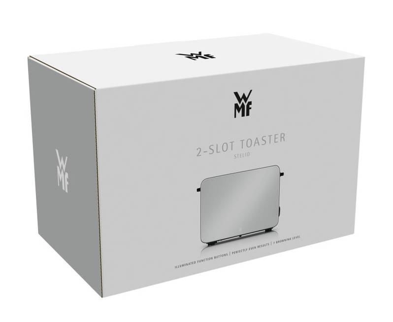 WMF Stelio 414210001, 2 Scheibe(n), Grau, Edelstahl, Paper Grey, 1050 W-1