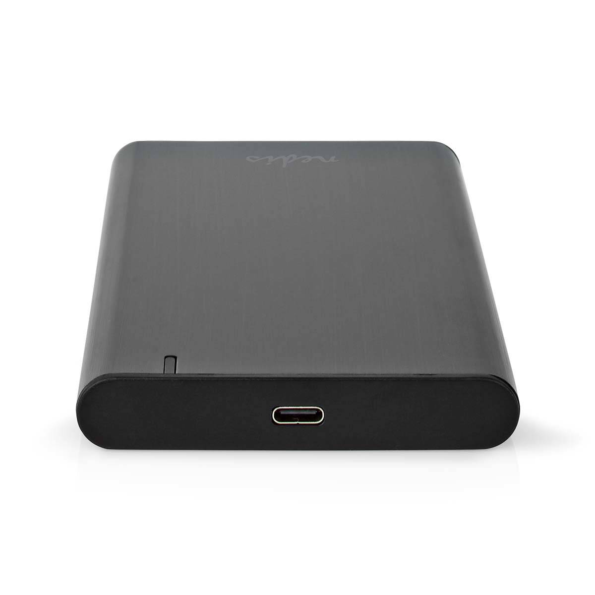 Nedis HDDE25410BK, HDD-Gehäuse, 2.5", SATA, USB Anschluss, Schwarz-1