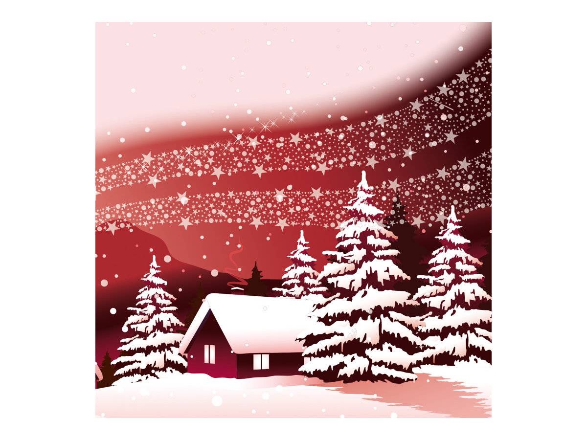 Designpapier Weihnachten A4 90g/qm 100 Blatt Silent Night-1