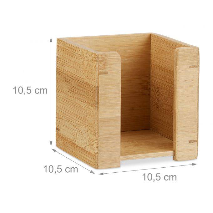 RELAXDAYS - Zettelbox braun inkl. 900 Notizzettel-1