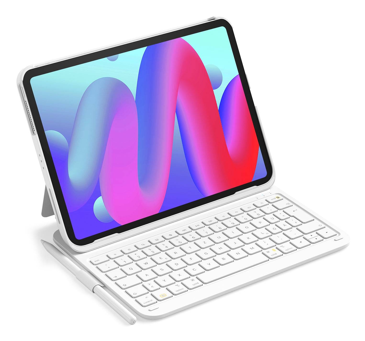 Inateck Keyboard iPad 13" QWERTZ white - Tastatur - QWERTZ-0