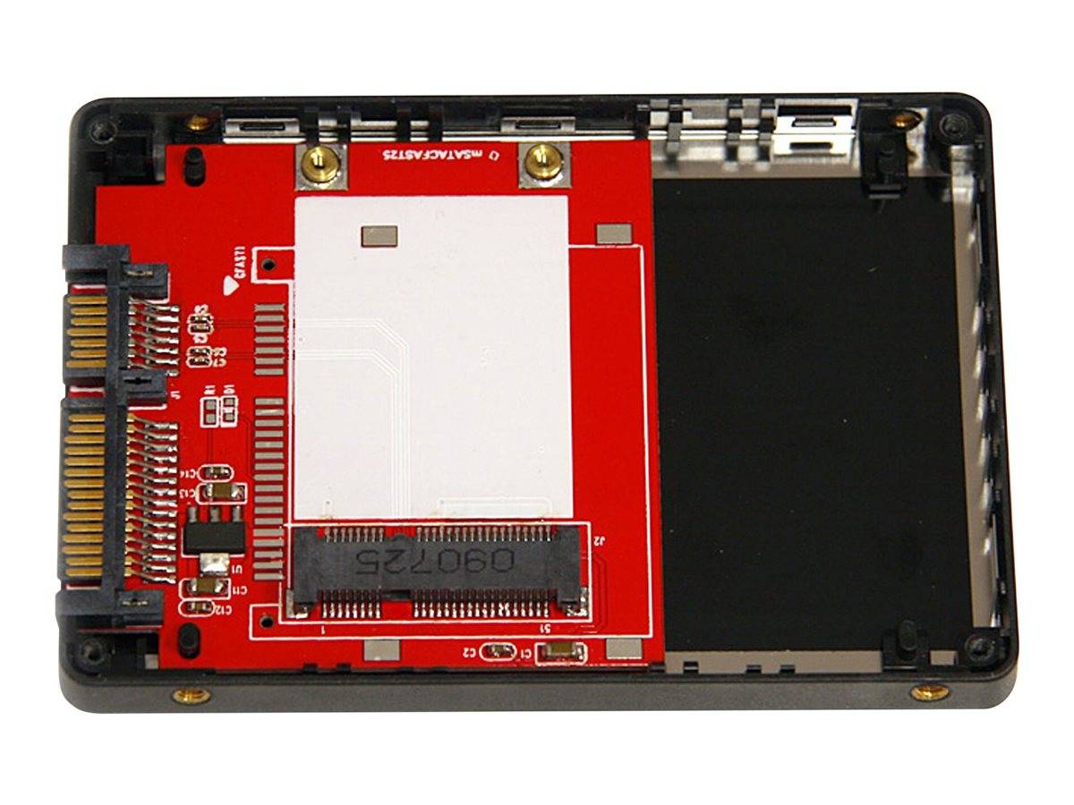 StarTech.com 2,5 SATA auf Mini SATA Adapter - externes mSATA SSD Festplattengehäuse - Speichergehäuse - 2.5 (6.4 cm) --3