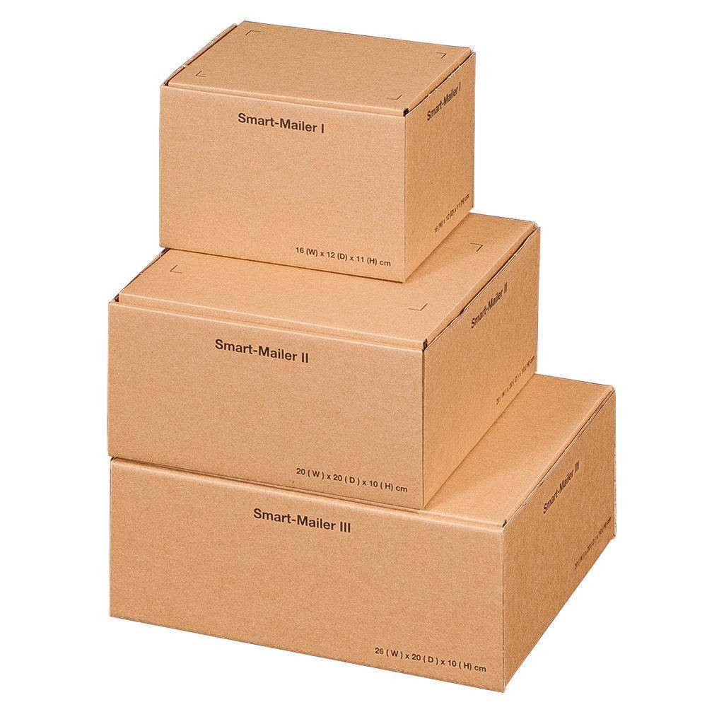 smartboxpro Paket-Versandkarton "Smart Mailer", klein, braun-1