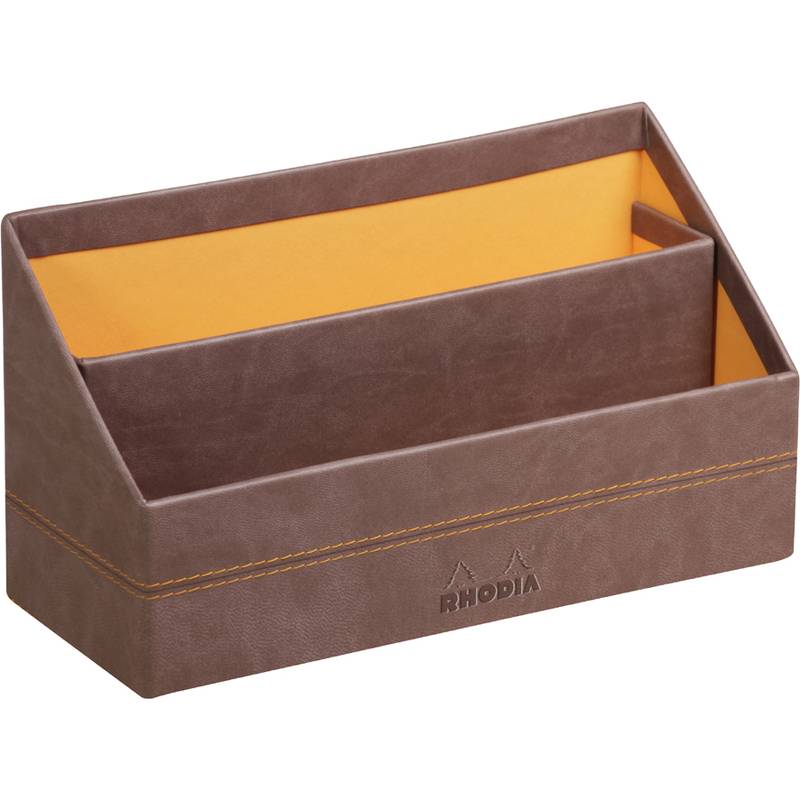 RHODIA Briefhalter RHODIARAMA, 2 Fächer, schokolade-0