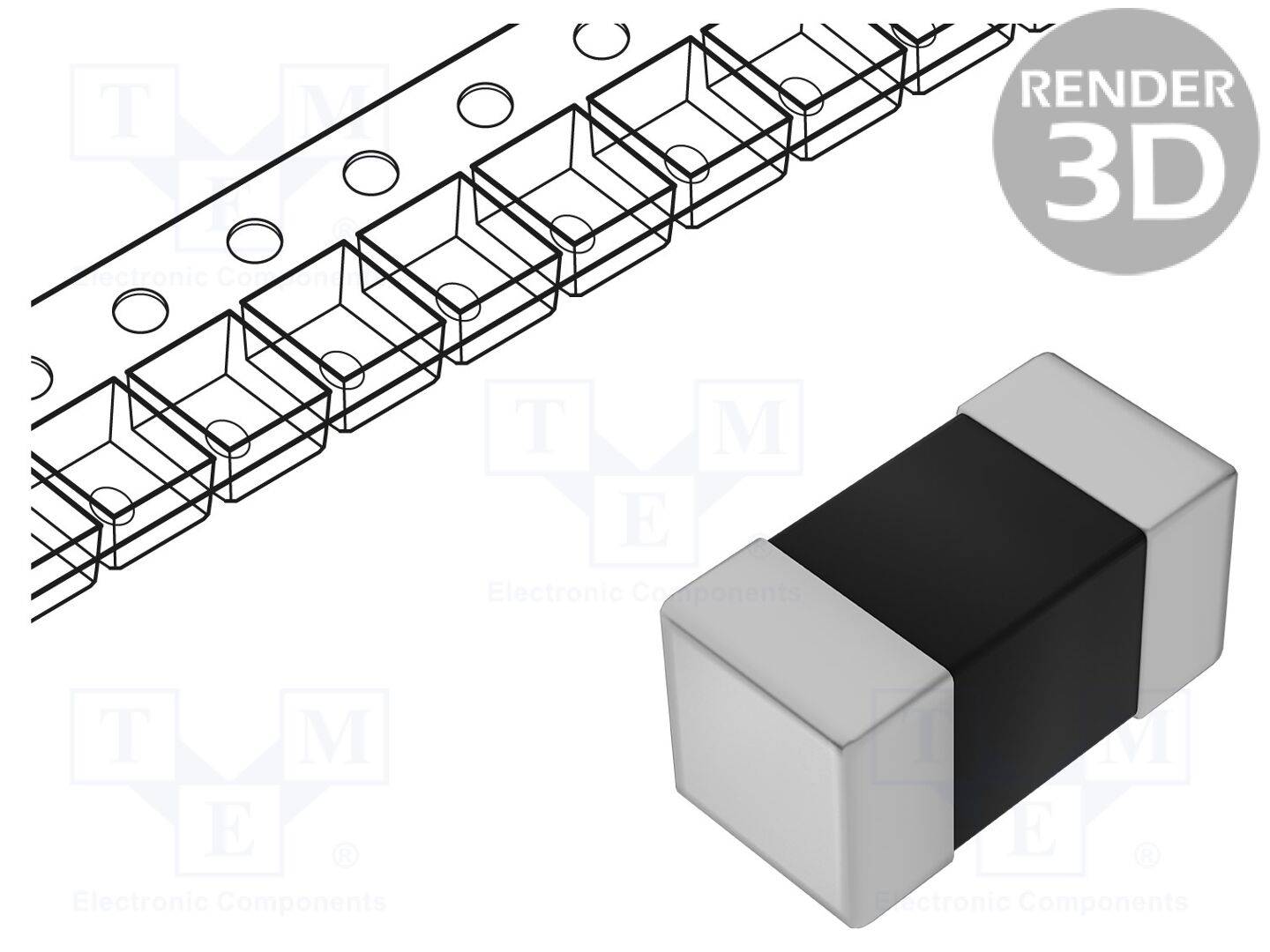 Imp.@ 100MHz: 70Ω SMD 200mA Ferrit: Perle BLM 0201 R: 400mΩ-0