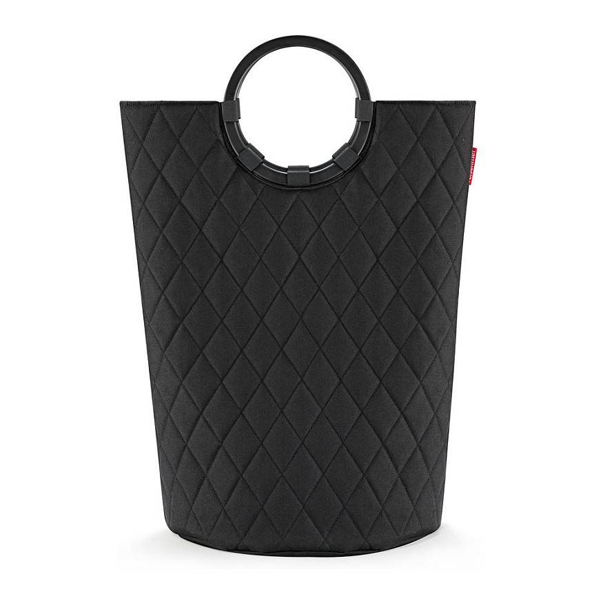 Reisenthel loophome M, Schwarz, Aluminium, Polyester, Korb, Einfarbig, Geometrisches Muster, Drinnen