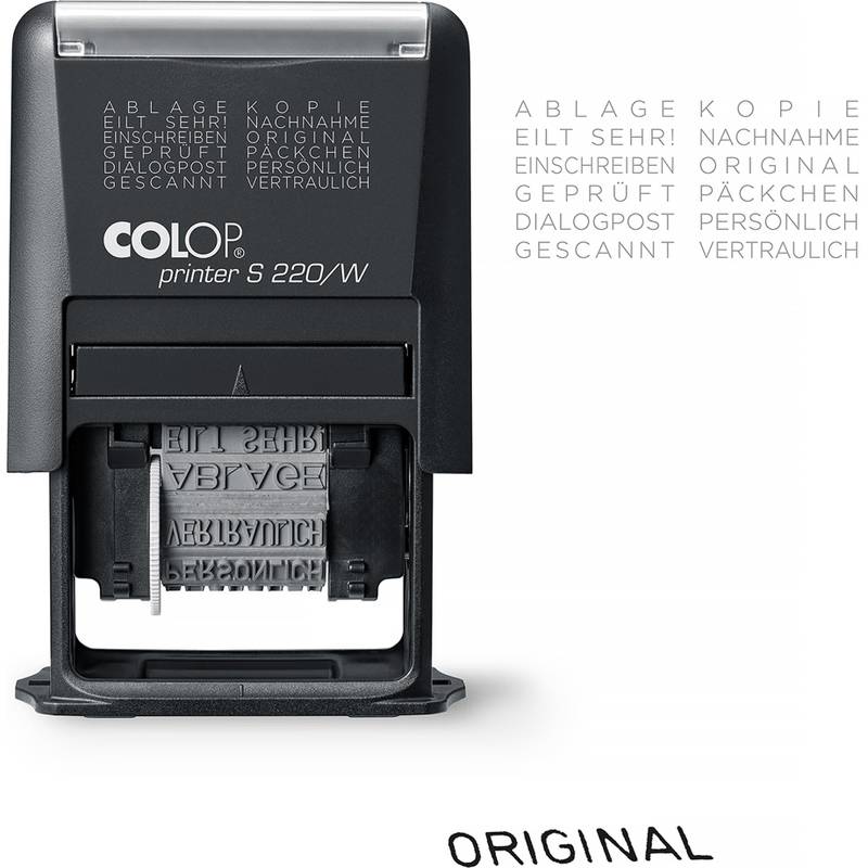 COLOP Wortbandstempel Printer S220/W, schwarz-0