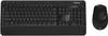 Microsoft 3050 USB, Funk Tastatur, Maus-Set Französisch, AZERTY Schwarz