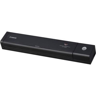 Ein tragbarer Canon Dokumentenscanner in rechteckiger Form, zur digitalen Erfassung von Papierdokumenten geeignet.