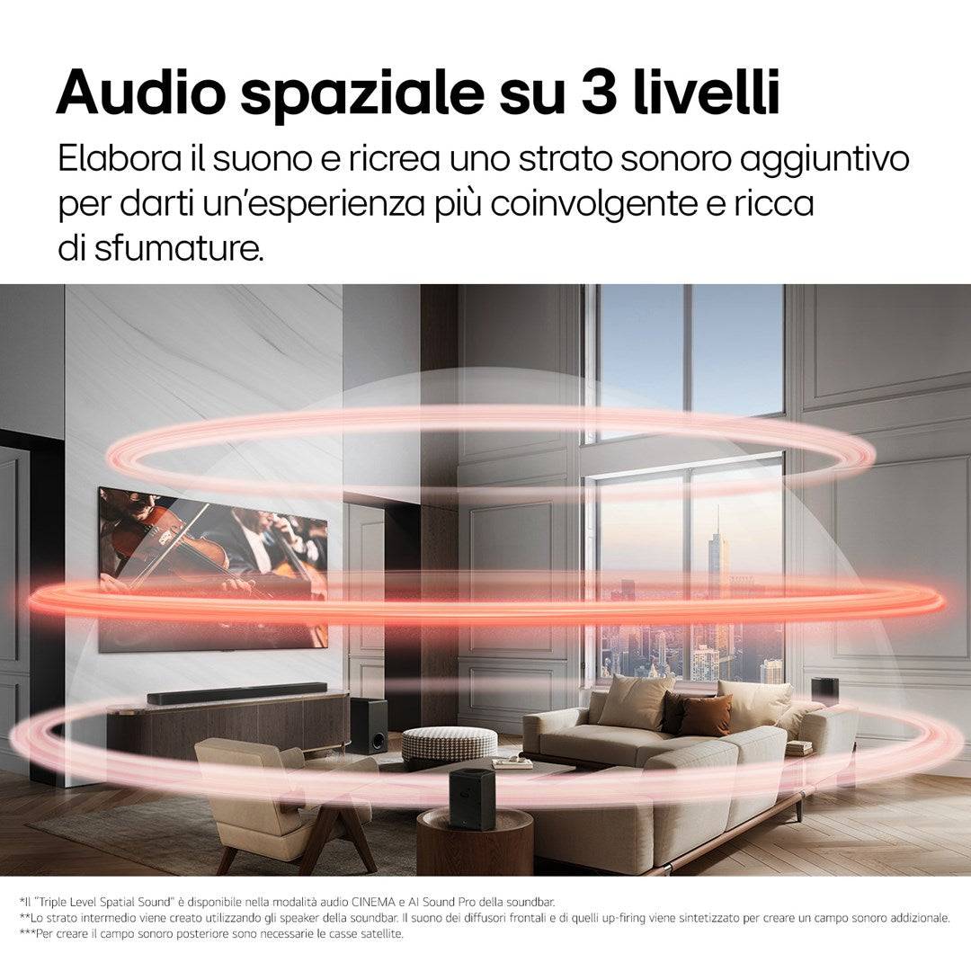 LG S95TR Soundbar + wireless subwoofer + rear speakers-2