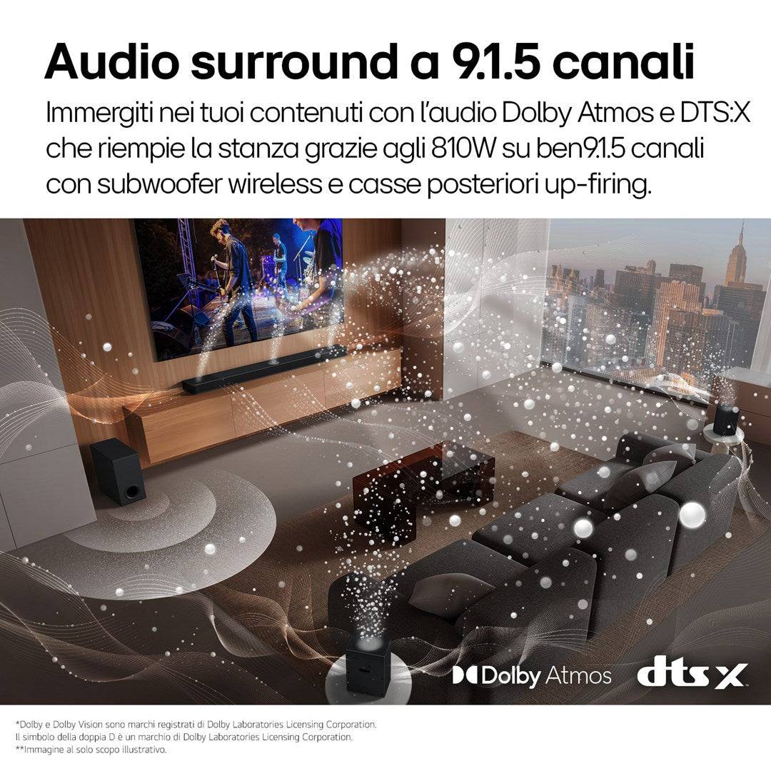 LG S95TR Soundbar + wireless subwoofer + rear speakers-3