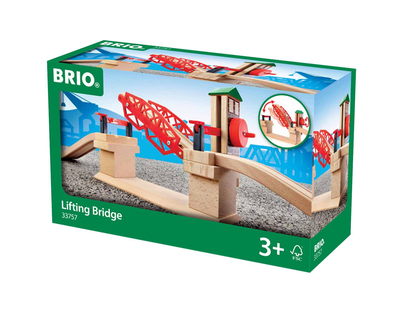 BRIO Hebebrücke, Szenenbild, 0,3 Jahr(e), Rot-1