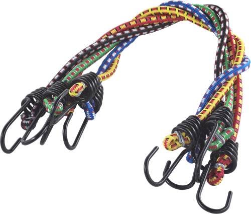 Spanngummi-Set 5tlg., farbig sortiert Spannlänge ca. 0,5m - 1,0m