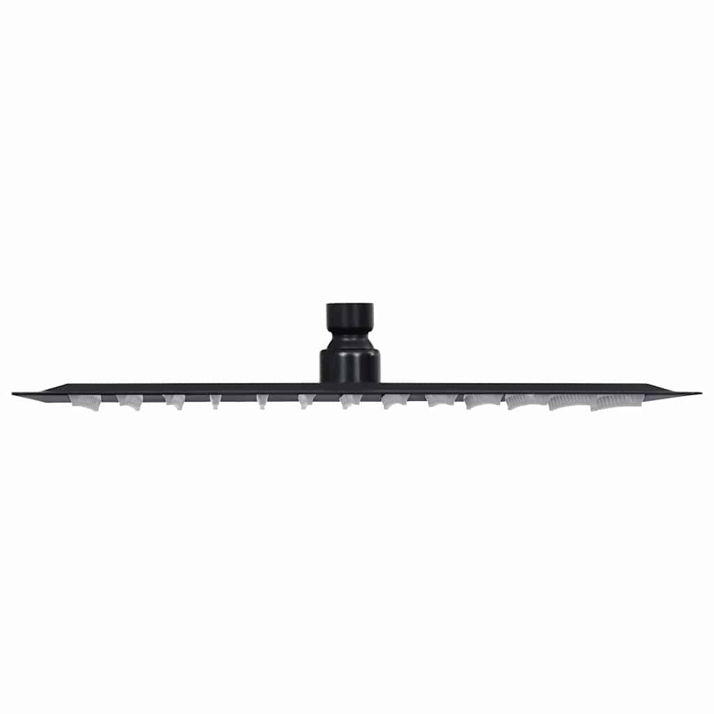 Regenbrause Edelstahl 30x30 cm Quadrat Schwarz-1