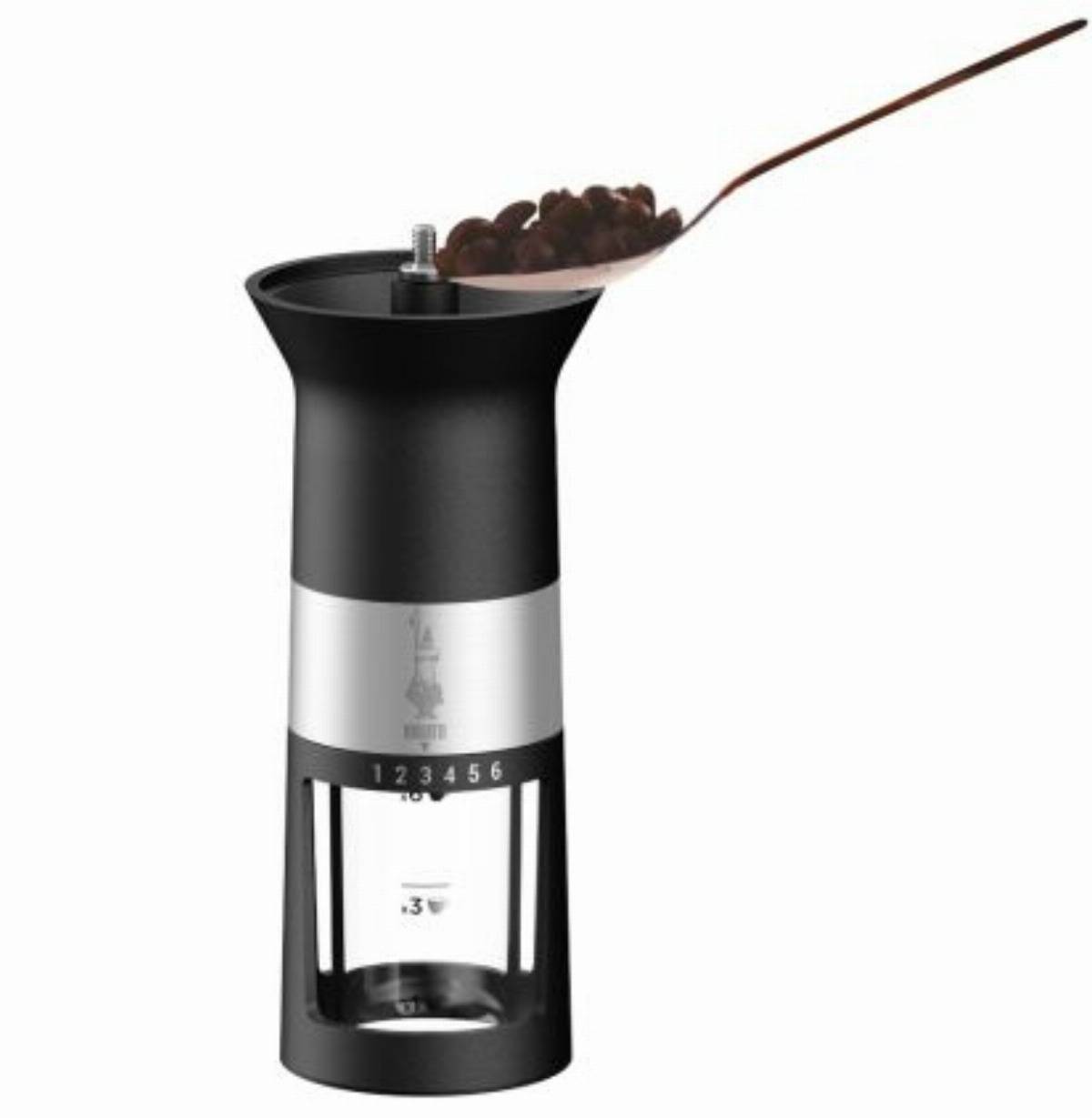 Bialetti MCPRO001, Mühle mit Schlagmesser, Schwarz, Edelstahl-1