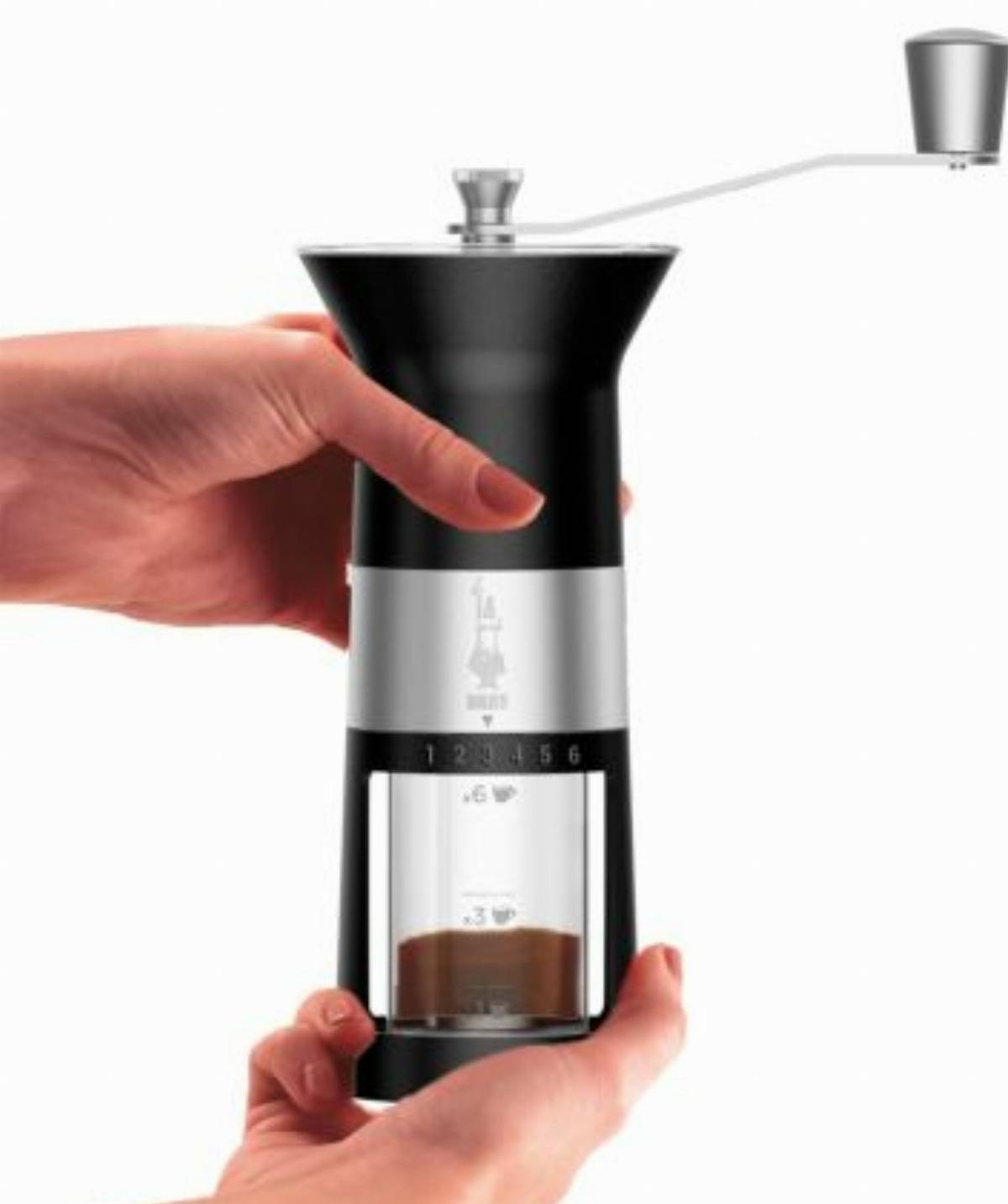 Bialetti MCPRO001, Mühle mit Schlagmesser, Schwarz, Edelstahl-4