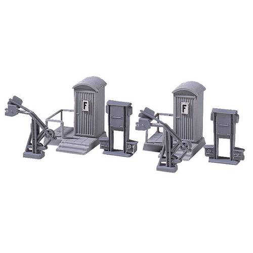 Auhagen 12 242 H0/TT 2 Streckentelefone und 4 Weichenspannwerke Bausatz