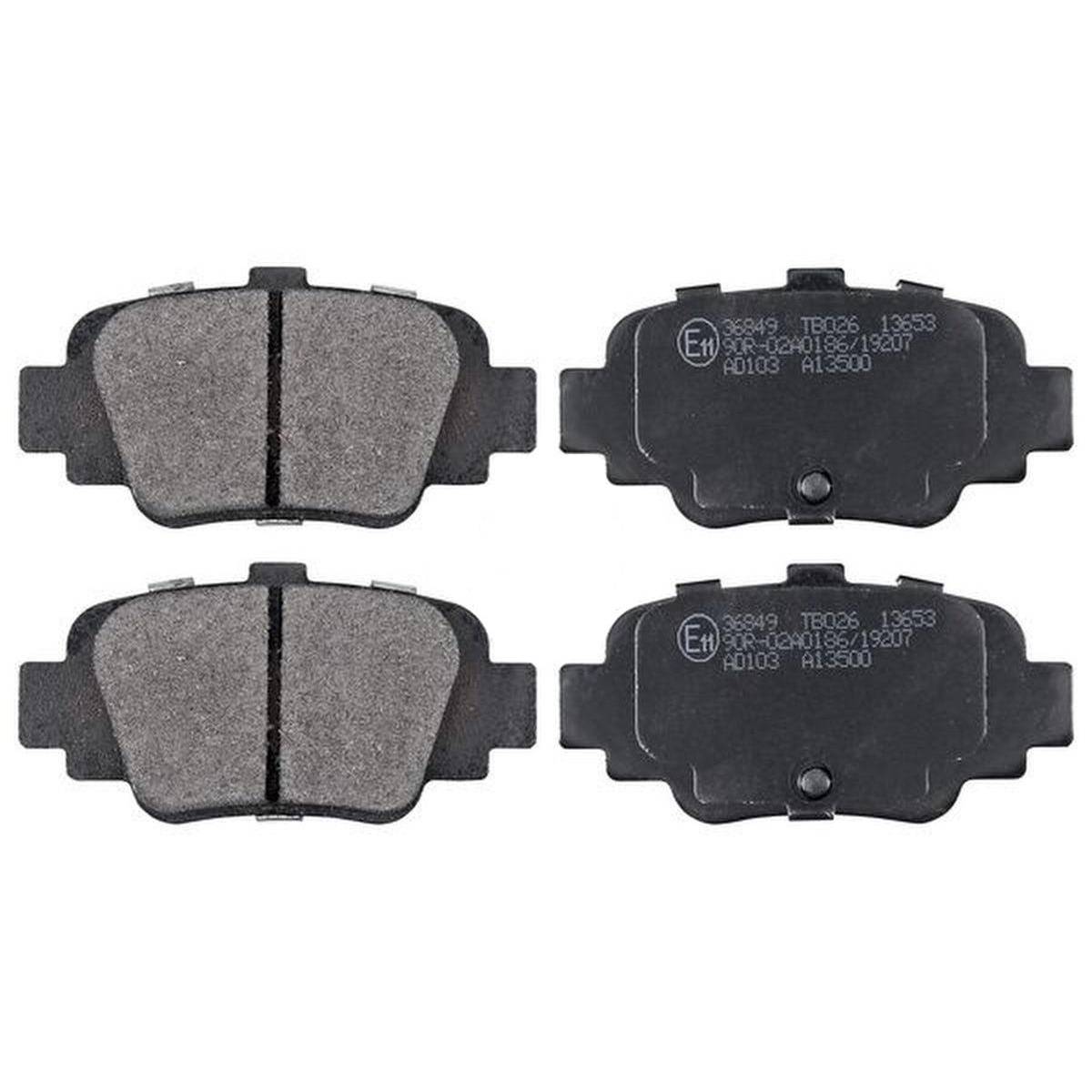A.B.S. Bremsbelagsatz für Nissan Micra, 15 mm, ohne Verschleißsensor-0