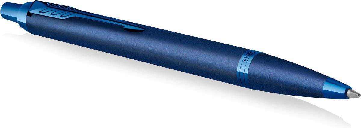 PARKER Kugelschreiber IM Monochrome Blue PVD M Blau Geschenkbox-0