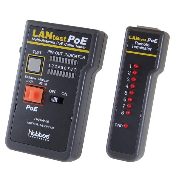 HOBBES LANtest Multinetwork PoE Kabeltester-5