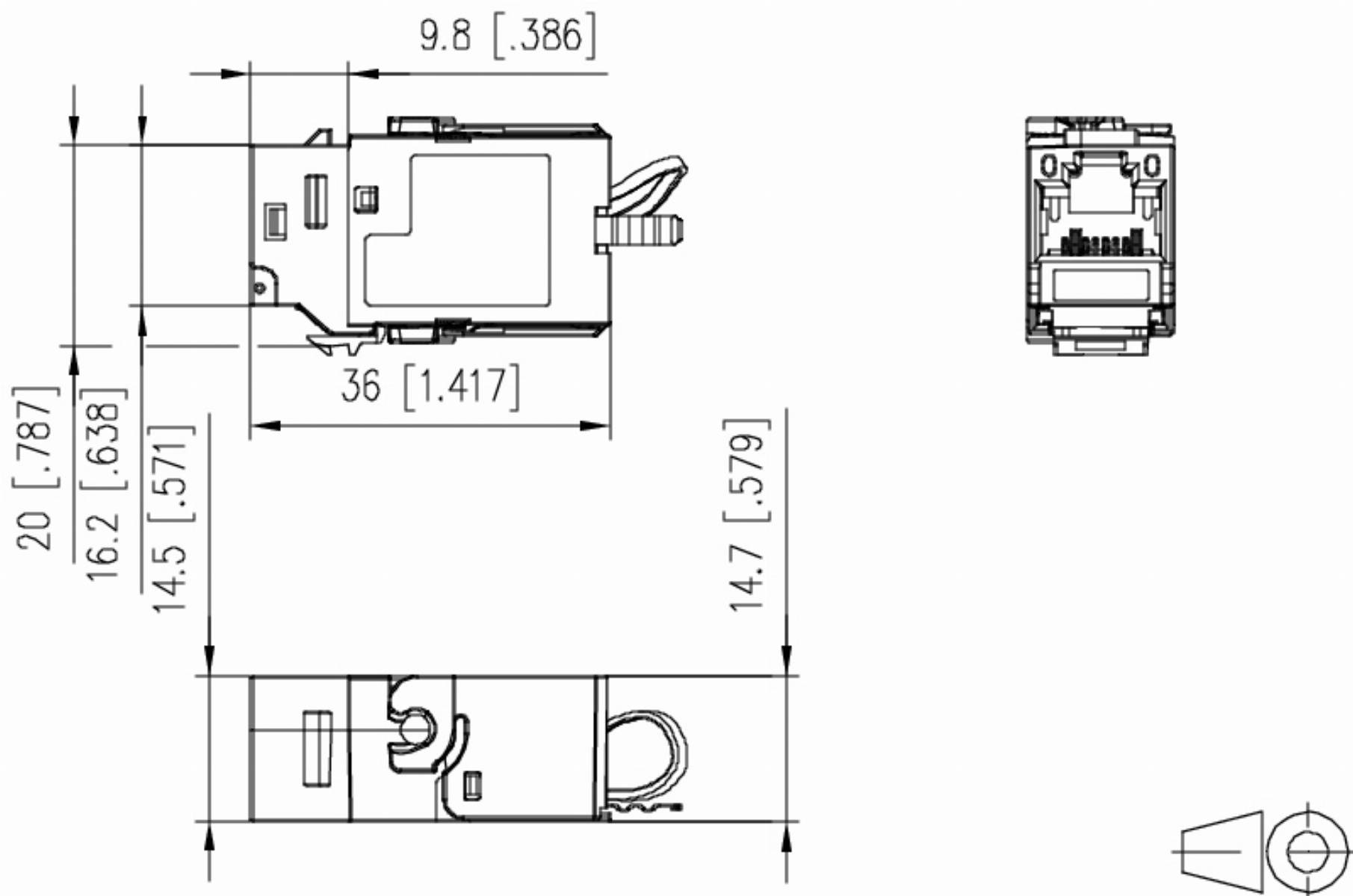 12 Stk. Metz Connect C6Amodul K 180 Jack-3