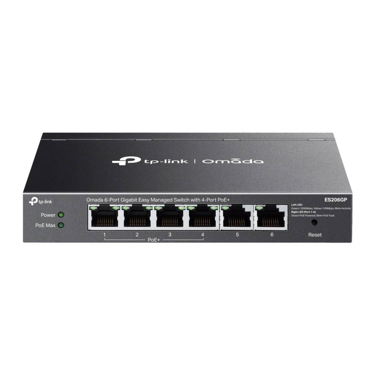 Omada ES206GP 6-Port Gigabit Easy mgd. Switch 4-Port PoE+-0