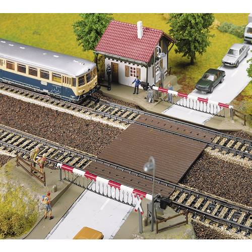 Faller 120174 H0 Bahnübergang mit Wärterhaus Bausatz