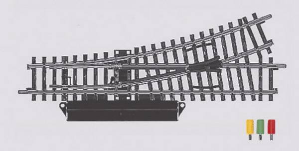 H0 Märklin K-Gleis (ohne Bettung) 2262 Weiche, links 168.9 mm 2 St.