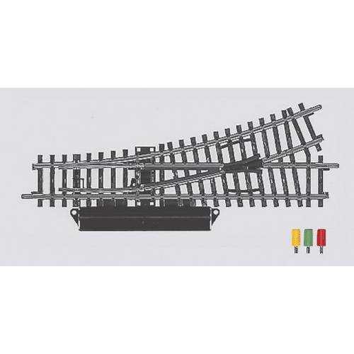 H0 Märklin K-Gleis (ohne Bettung) 2262 Weiche, links 168.9 mm 2 St.