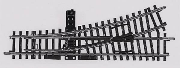 H0 Märklin K-Gleis (ohne Bettung) 2265 Weiche, links 168.9 mm 2 St.