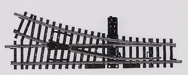 H0 Märklin K-Gleis (ohne Bettung) 2266 Weiche, rechts 168.9 mm 2 St.