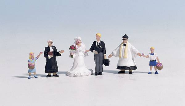 NOCH H0 Hochzeit 15860  Bemalt, Stehend