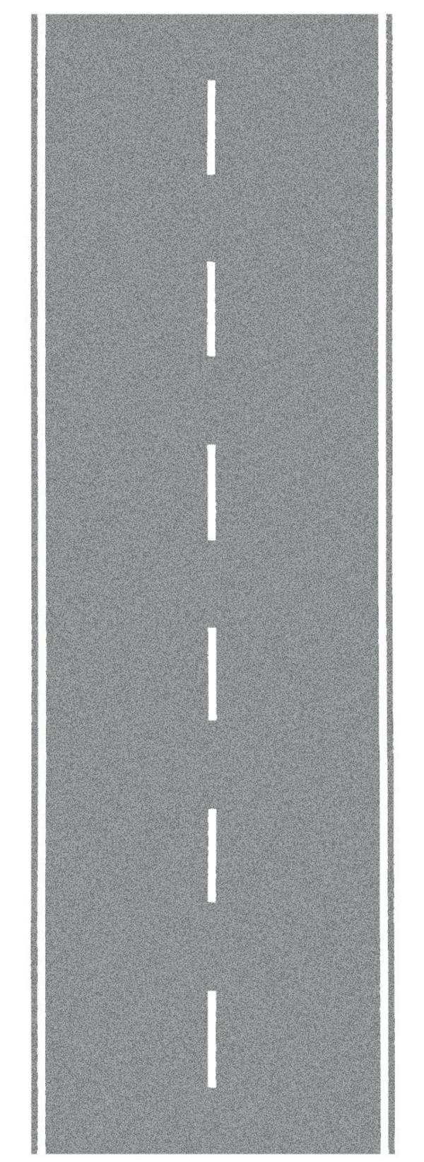 NOCH 60703 H0 Bundesstraße (L x B) 1000 mm x 80 mm