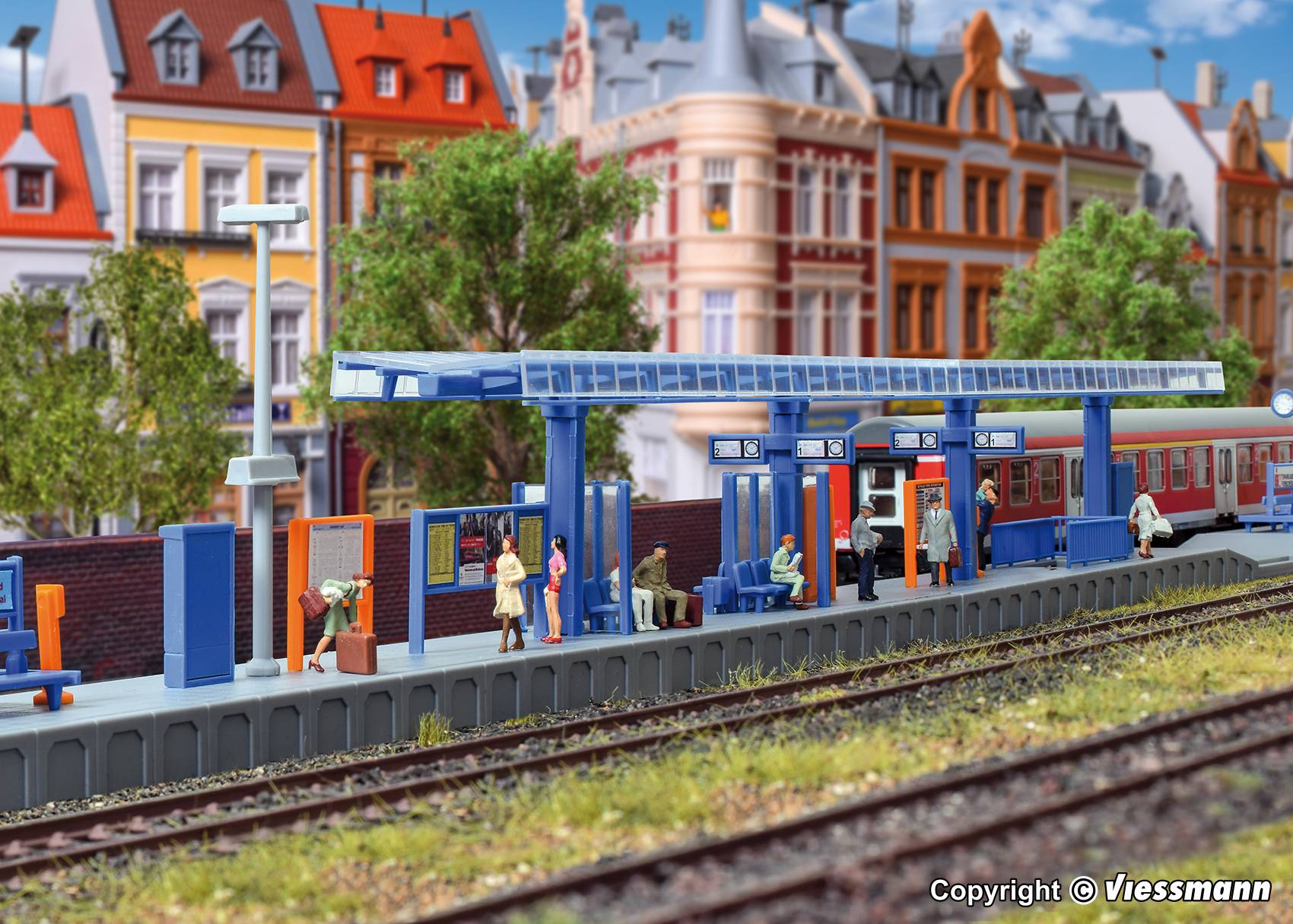 Faller 120100 H0 Moderner Bahnsteig für C-Gleis