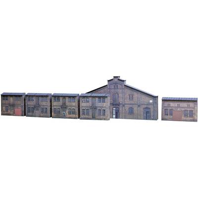 Auhagen 42506 H0 Relief-Kartonbausatz mit 6 Industrie-Fassaden