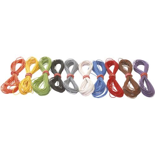 TAMS Elektronik 73-10099-12-C Modellbahn-Litze 1 x 0.05 mm² Bunt